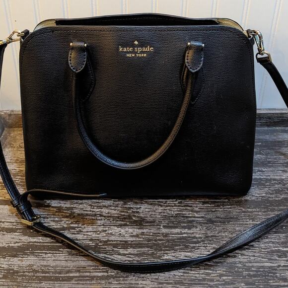 Kate Spade Black Darcy Large Satchel - Picture 1 of 7